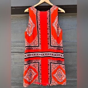 Vintage Anthropologie Maeve Silk Bandana Mini Dress